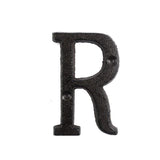 HULIANFU Metal Letters Numbers Cast Iron Decoration House Sign Doorplate DIY Cafe Wall CLH@8