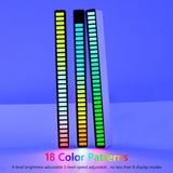 HULIANFU RGB Sound control LED light app control pickup voice activated rhythm lights color ambient LED light bar of music Ambient Light