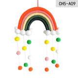 HULIANFU Nordic Cloud Rainbow Raindrop Wall Hangings Decoration For Kid Girls Bedroom Hanging Pendant Baby Bed Tent Hanging Toy Pendant