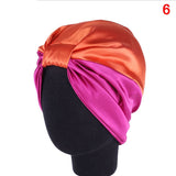 HULIANFU Women Night Sleep Hat Adjust Satin Bonnet Hair Styling Cap Long Hair Care 29 Styles Silk Head Wrap Shower Cap Hair Styling Tools
