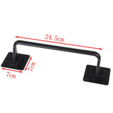 HULIANFU Self Adhesive Wall Mounted Bathroom Towel Bar Shelf Rack Holder Toilet Roll Paper Hanging Hanger S/L Size