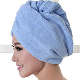 HULIANFU Microfiber Bath Towel Hair Dry Quick Drying Lady Bath Towel Soft Shower For Woman Man Turban Head Wrap Bathing Tools