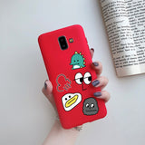 HULIANFU Phone Case for Cover Samsung Galaxy J6  case For Coque Fundas Samsung J6  J 6 Plus  Cases Silicone Soft Back Cover