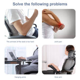 HULIANFU Memory Foam Armrest Pad Elbow Pillow For Computer Desk Chair Cushion Pad For Office Chair Forearm Pressure Relief Arm Rest Cover