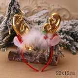HULIANFU 2023 Christmas Headbands for Children Santa Elk Antlers Baby Headband Kids Diadem Elf Ears Horns Noel Navidad 2023 Hair Accessories