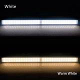 HULIANFU Rechargeable LED Under Cabinet Lighting Closet Light Motion Sensor Kitchen Night Wardrobe With Magnetic Strip For Stairs Bedroom