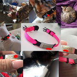 HULIANFU Personalized ID Free Engraving Cat Collar Safety Breakaway Small Dog Cute Nylon Adjustable for Puppy Kittens Necklace