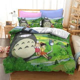 HULIANFU MY NEIGHBOUR TOTORO 3d Printed Bedding Set Duvet Cover Set with Pillowcase Twin Full Queen King Comforter Cover Sets Bedclothes