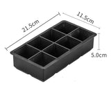 HULIANFU Perfect Ice Cube Silicone Cube Maker Form  Cake Pudding Chocolate Molds Easy to Remove Ice Trays Fade Resistant