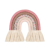 HULIANFU Lines Macrame Rainbow Hanging Ornament DIY Rope Handmade Woven Wall Decor Baby Girls Room Decor Home Nursery Decor