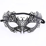HULIANFU Male Female Phantom Gold Skull Venetian Metal Costume Masquerade Party Mask Laser Cut Halloween Prom Cosplay Wedding Ball Masks