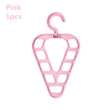 HULIANFU Magic 9-hole Support Circle Clothes Hanger Clothes Drying Rack Multifunction Plastic clothes rack Home Storage Hangers