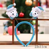 HULIANFU 2023 Christmas Headbands for Children Santa Elk Antlers Baby Headband Kids Diadem Elf Ears Horns Noel Navidad 2023 Hair Accessories