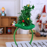 HULIANFU 2023 Christmas Headband Santa Tree Elk Antlers Hair Accessories for Girls Headwear Reindeer Ornaments Elk Ears Christmas Decorations