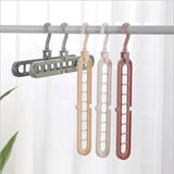 HULIANFU Magic Rotating Support Circle Clothes Hanger Clothes Drying Rack Plastic Clothes Hangers Home Storage Hangers Dropshipping