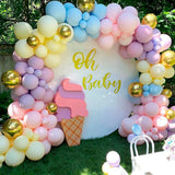 HULIANFU QIFU Macaron Balloons Garland Latex Ballons Arch Happy Birthday Party Decor Kids Adult Wedding Baloon Chain Baby Shower Balon
