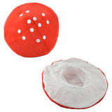 HULIANFU Red Mushroom Hat Toad Hat Mushroom Costume Party Funny Decoration Hat For Kids Funny Hats For Children Shooting (White And Red)