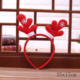 HULIANFU 2023 Christmas Headband Santa Tree Elk Antlers Hair Accessories for Girls Headwear Reindeer Ornaments Elk Ears Christmas Decorations