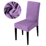HULIANFU Solid color stretch Chair Cover Spandex Fabric seat Chair Covers restaurant Hotel Party Banquet Slipcovers home decoration event