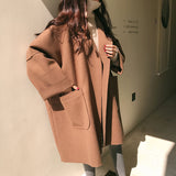 Hulianfu Overcoat Women Autumn And Winter New Woolen Coat Small