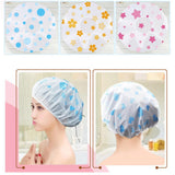 HULIANFU Sale Shower Cap Waterproof High Quality Hair Salon Elastic 1PC Thicken For Women Bath Hat Bathroom Products