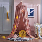 HULIANFU Kids Mosquito Net Baby Crib Curtain Hanging Tent Home Decoration Living Room Bedroom Corner Bed Decor Girl Princess Mosquito Net