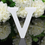 HULIANFU White Wood Letter Alphabet DIY Personalised Name Design Art Crafts Free Standing Xmas Birthday Wedding Party Home Decoration