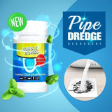 HULIANFU Pipe Dredge Deodorant Drain Cleaners Unclog the kitchen drain closestool Strong dredge