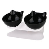 HULIANFU Non-Slip Pet Bowls For Cats Food Cat Water Bowl Double Cat Bowl Dog Bowl Pet Feeding Cat Dogs Feeder Protection Cervical
