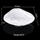 HULIANFU Melamine Dinnerware Imitation Porcelain Plate Shell Dish Hot Pot Restaurant Seasoning Dish A5 Melamine Tableware Dinner Plate