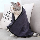HULIANFU Microfiber Dogs Bath Towel Super Absorbent Pet Bath Towels Cats Quick Drying Towel Pet Supplies