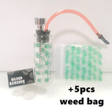 HULIANFU SWSMOK Glass Popular Bottle Water Pipe Portable Mini Hookah Shisha Tobacco Smoking Pipes For Metal Tube Filter