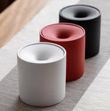 HULIANFU Stoneware ashtray with lid living room coffee table decoration Anti-ash portable ashtray Home Hotel Office Supplies/Gifts