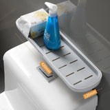 HULIANFU Wall-mounted Bathroom Shelf Toilet Storage Rack For Kitchen Storage Bath Organizer Household Bathroom Accessories Without Drill