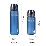 HULIANFU Water Bottle Sport Frosted Tour Outdoor Leak Proof Seal Child School Water Bottles for Children Kids Tritan Drinkware BPA Free