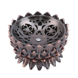 HULIANFU Retro Lotus Incense Burners Dragon Incense Holder Incense Burner Mini Sandalwood Censer Home Office Decor Decoration Craft