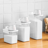 HULIANFU Multi-Use Laundry Powder Detergent Dispenser Food Grains Rice Storage Container Pour Spout Measuring Cup Detergent Box