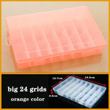 HULIANFU Plastic box Container Screw Holder Case Practical Compartment Jewelry Earring Display case plastic Organizer beads storage boxes