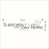 HULIANFU Kitchen Wall Stickers Vinyl Wall Decals for Kitchen English Quote Home Decor Art Decorative Stickers PVC Dining Room For Bar PVC