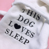 HULIANFU Pet Dog Bathrob Dog Pajamas Sleeping Clothes Soft Pet Bath Drying Towel Clothes for For Puppy Dogs Cats Coat Pet Accessories