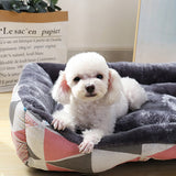 HULIANFU Pet Dog Bed Sofa Mats Pet Products Coussin Chien Animals Accessories Dogs Basket Supplies For Large Medium Small House Cat Bed