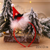 HULIANFU 2023 Christmas Headbands for Children Santa Elk Antlers Baby Headband Kids Diadem Elf Ears Horns Noel Navidad 2023 Hair Accessories