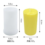 HULIANFU Silicone Candle Making Mold Geometric 3D Shape Resin Epoxy Chocolate Cake Handmade DIY Craft Mould Form for Candles