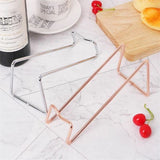 HULIANFU Stainless Steel Red Wine Beer Wine Holder 3 Colors Simple Electroplating Craft Wine Rack Household Wine Bottle Rack Accessories