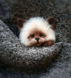 HULIANFU Non finished Handcrafted Pocket Animal Pet Doll Toy Wool Needle Felting Kit Dog Cat Fox Rabbit фетр для рукоделия фетр fieltro