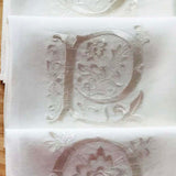 HULIANFU Letters Embroidery  Table Napkin  White Wedding Party Holiday  Decorative  Towel  Rectangular  Hand Towels