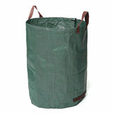 HULIANFU Large Capacity Heavy Duty Garden Waste Bag Durable Reusable Waterproof PP Yard Leaf Weeds Grass Container Storage 120L/300L/500L