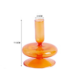 HULIANFU Nordic Glass candle holders romantic Dinner home decoration candlestick for birthday wending candle holder wax portavelas decor