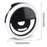HULIANFU Led Selfie Ring Light Novelty Makeup Lightings Led Selfie Lamp Mobile Phones Photo Night Light Led Mirror Neon Sign Selfie Ring