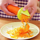 HULIANFU Kitchen Tools Vegetable Fruit  Multi-function Spiral Shredder Peeler Manual Potato Carrot Radish Rotating Shredder Grater